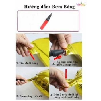 Bong bóng số trang trí sinh nhật