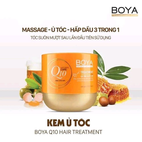 KEM Ủ TÓC Q10 NATURAL CARE TREATMENT BOYA  500g Thái Lan