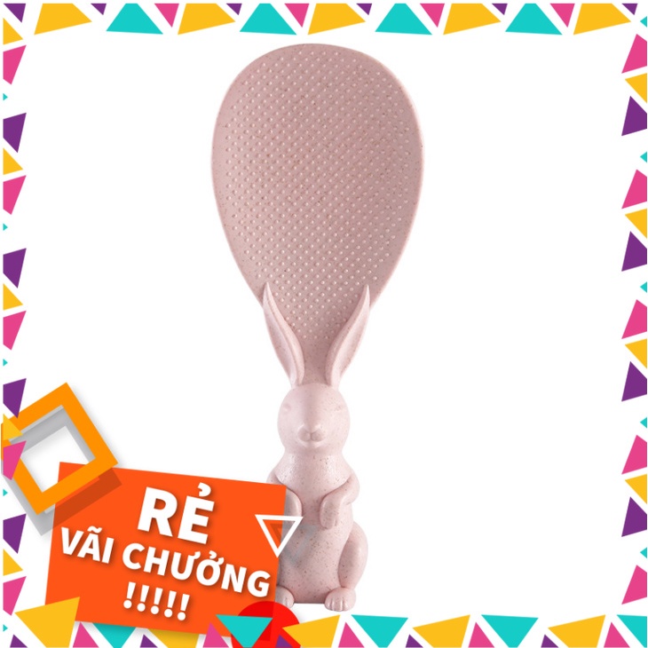 Muỗng Xới Cơm Không Dính Hình Chú Thỏ Hoạt Hình Dễ Thương Độc Đáo