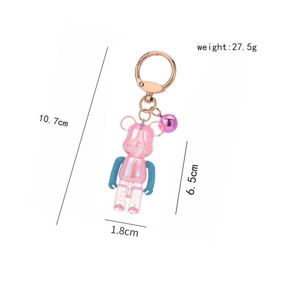 Móc Khóa Hình Gấu Bông Trong Suốt Dễ Thương