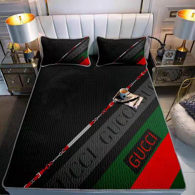 Chiếu điều hòa cao su non in thương hiệu, chiếu cao su non cao cấp tặng kèm 2 vỏ gối kèm túi zip tiện lợi