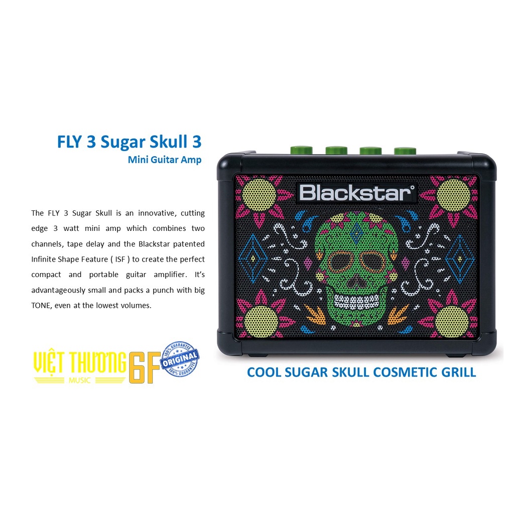 Loa guitar điện mini Blackstar FLY 3 Sugar Skull 3