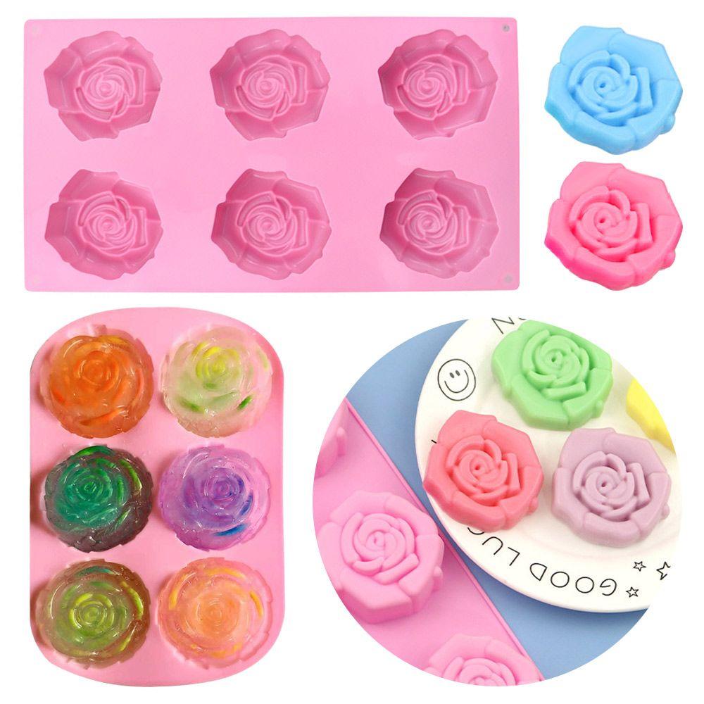 FAY Khuôn Silicone Làm Xà Phòng Hình Bông Hoa 3D