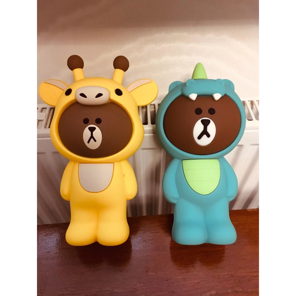 Hộp bút silicon gấu Brown cosplay dino dễ thương | BigBuy360 - bigbuy360.vn