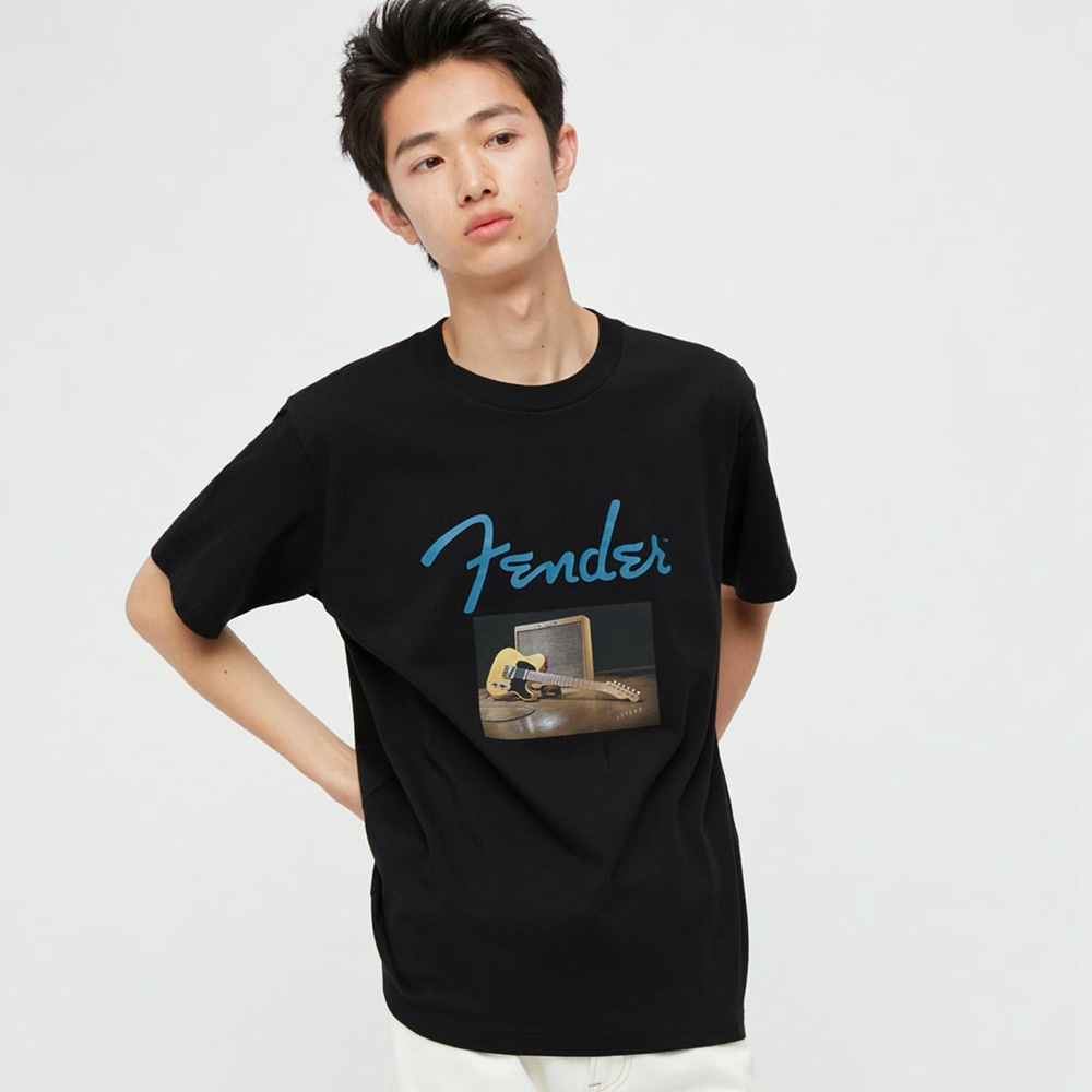 Áo Thun Uniqlo UT Tay Ngắn In Hình Fender Dành Cho Nam Và Nữ 453307