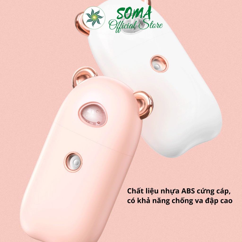 Máy phun sương mini nano cao cấp cầm tay gấu dễ thương tạo ẩm cho da MX35