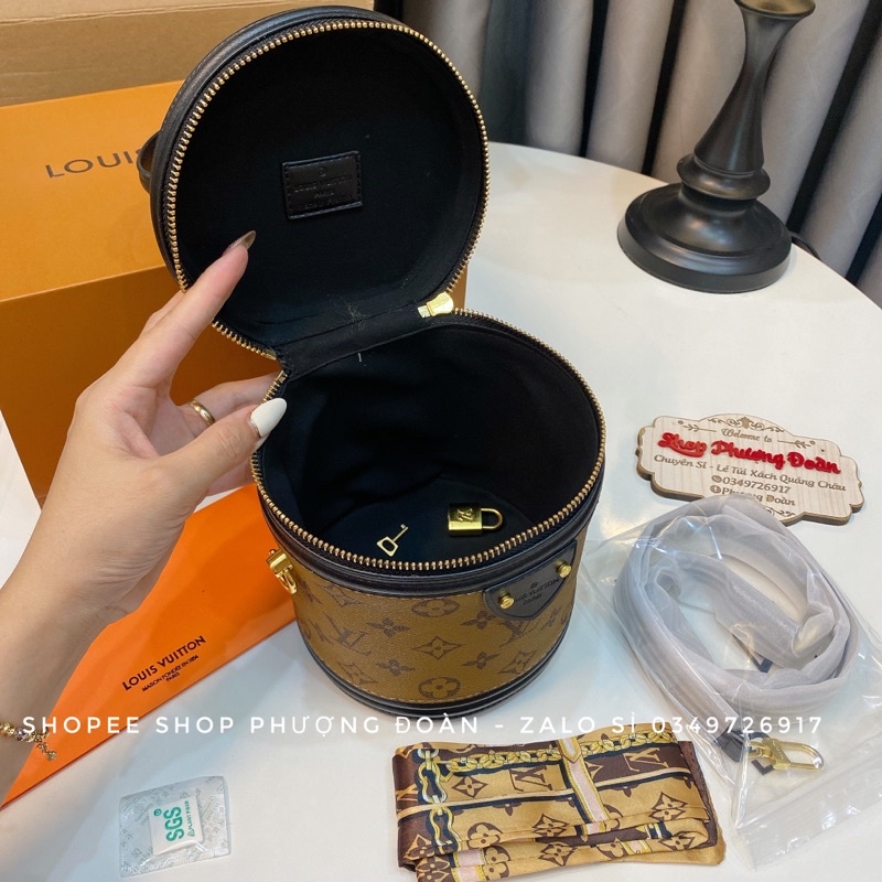 Túi Cốp Trụ Vip có 2 Box nam châm loại đẹp quai cứng cáp Tặng Kèm khăn lụa