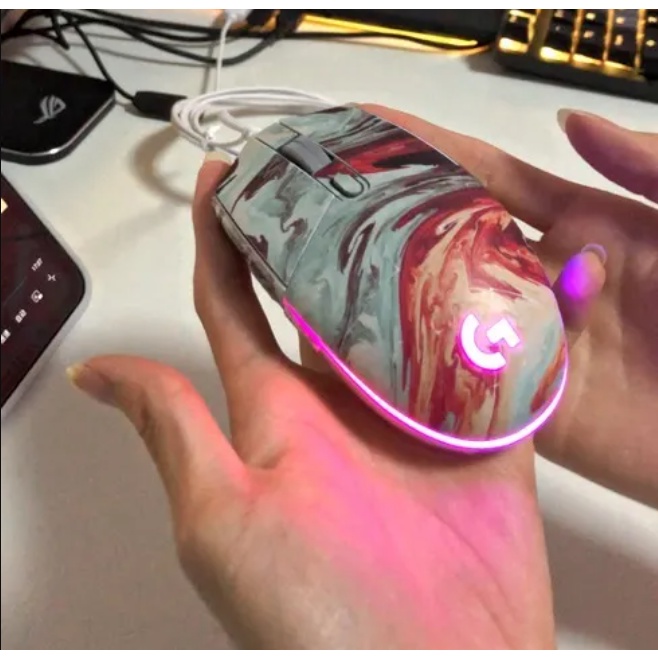 Miếng Dán EVA Chống Trầy Chống Trượt Chống Thấm Mồ Hôi Trang Trí Hình Chuột Hoạt Hình Cho Logitech G102 G304