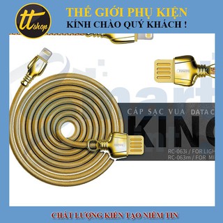 Cáp Sạc Remax Rc-063I - Cổng Lightning Chống Rối Chống Đứt Hiệu Quả - Thế Giới Phụ Kiện Số - TT Shop