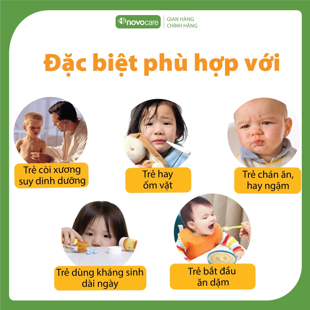 Vitamin Thiết Yếu Novita Cho Bé Kích Thích Ăn Ngon, Hỗ Trợ Tăng Cường Hấp Thu Dinh Dưỡng 20-30ML