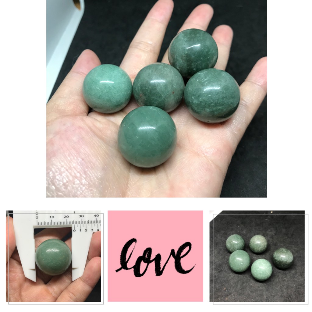 Bi cầu mini xanh lá Aventurine