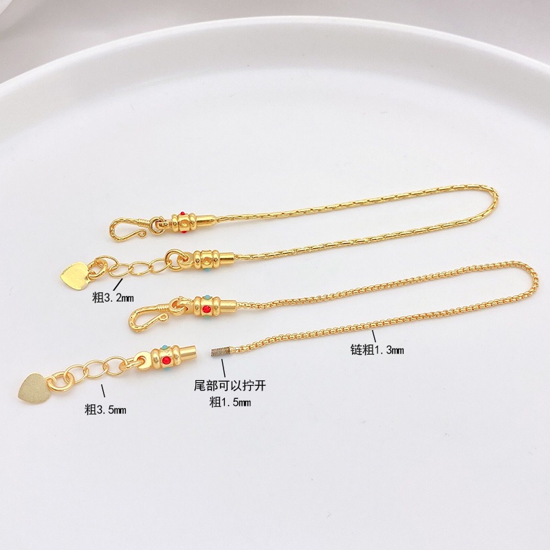 Vòng Đeo Tay Chuỗi Hạt Màu Vàng Lì Có Thể Điều Chỉnh Màu Sắc