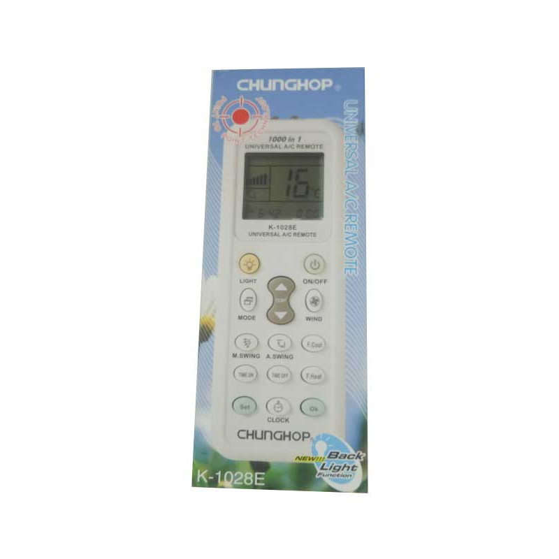 Remote Điều Khiển  Máy Lạnh Đa Năng CHUNGHOP K-1028E Chính Hãng