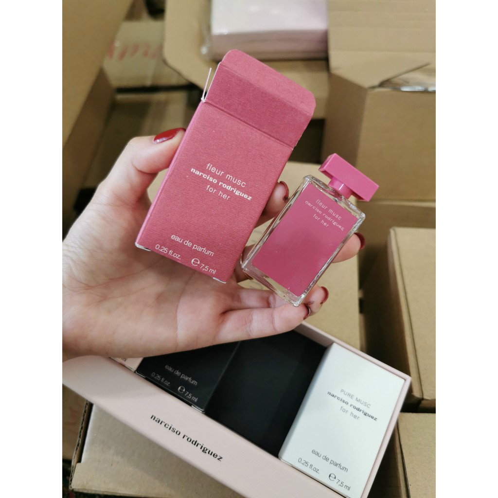 Sỉ - Set nước hoa Narciso Rodriguez 4 chai mini  chai 7,5ml