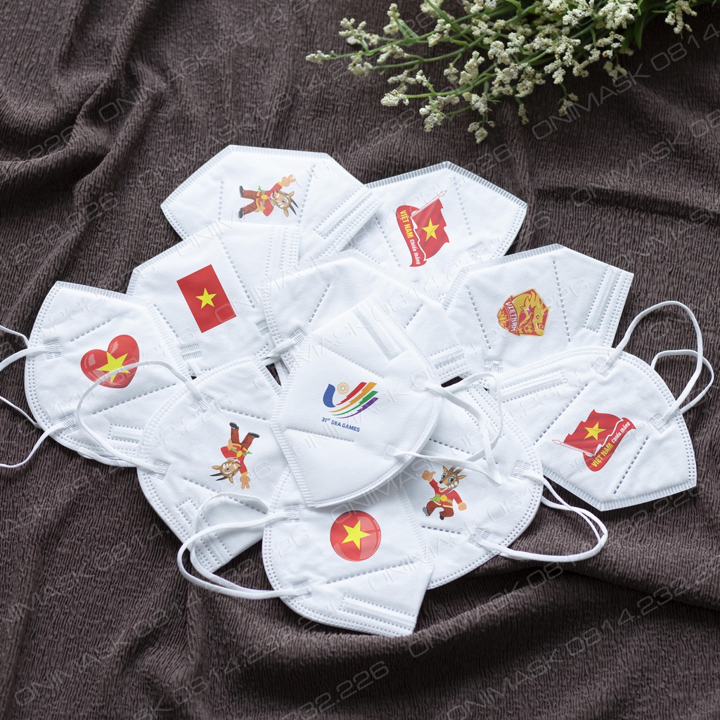 Khẩu trang in hình cờ Việt Nam