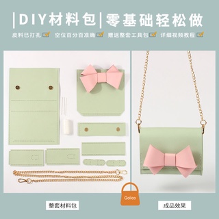 DIY Túi Handmade tự đan Túi Da Nơ PUD