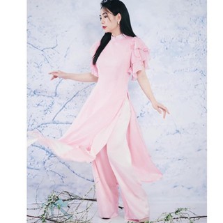 [Mã FATHANG5 giảm 10K đơn 50K] Set áo dài,áo dài tết viền bèo cao cấp 2021 (Ảnh thật)