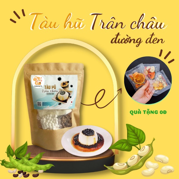 Set Tàu Hũ Trân Châu Đường Đen Tặng Kèm Công Thức Nấu Và Matcha - CoMI