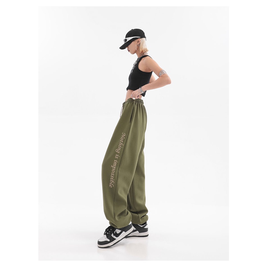 Quần Dài Ống Rộng Phong Cách Hip Hop Đường Phố Thời Trang Mùa Hè Cho Nữ