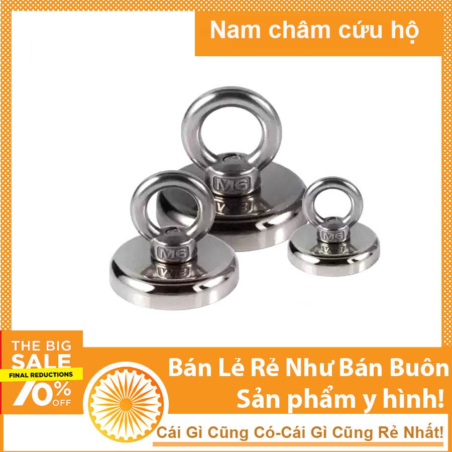 Nam châm móc treo D32mm lực hút siêu khỏe 15kg