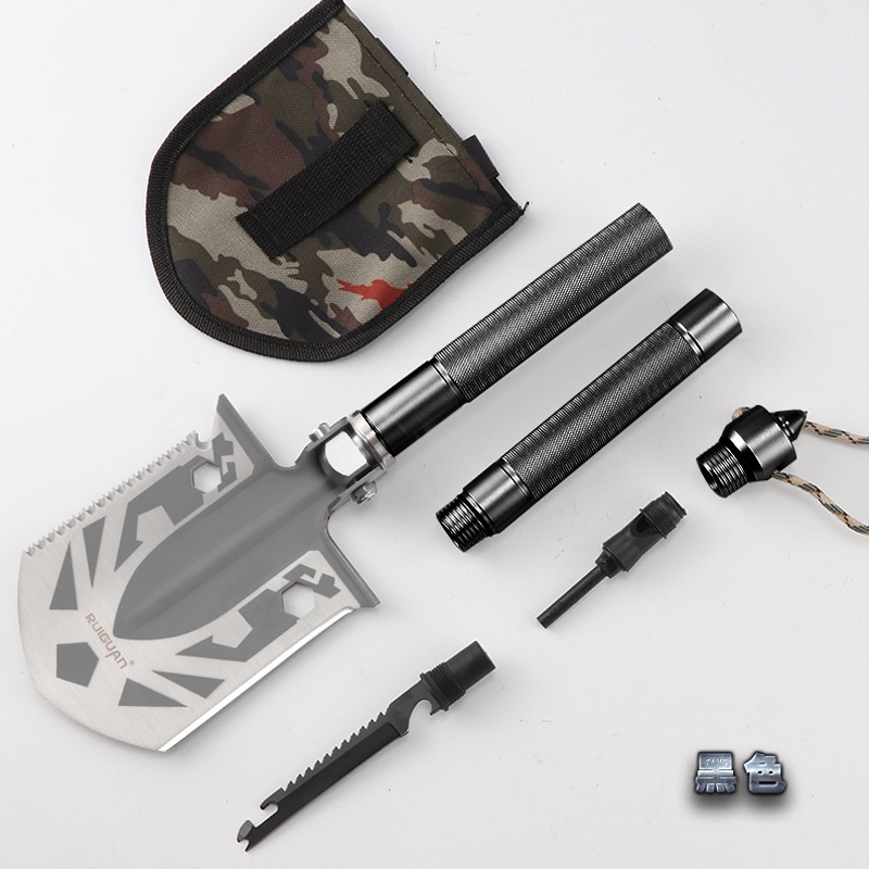 Xẻng Đa Năng [ 2 Khúc ] Xếp Gọn Đi Phượt, Cắm Trại