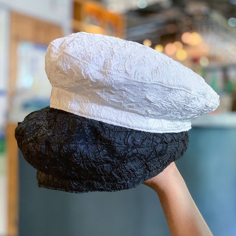 Mũ Beret Vải Gân Lạ Mắt