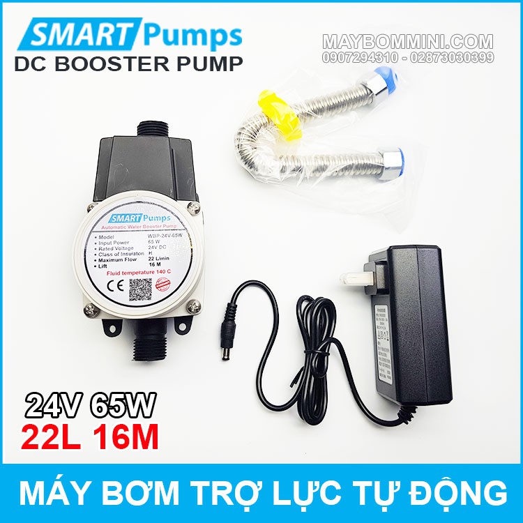 MÁY BƠM TĂNG ÁP CHO VÒI SEN 24V 65W 22L