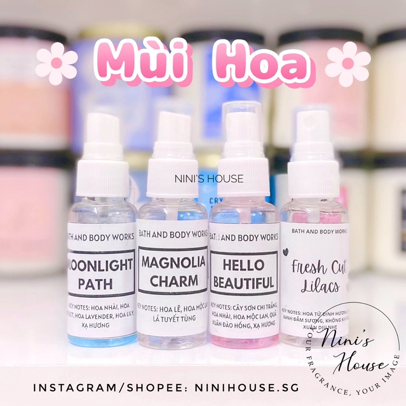 🌸Sample 30ml🌸 Xịt thơm toàn thân body mist BBW | Thế Giới Skin Care