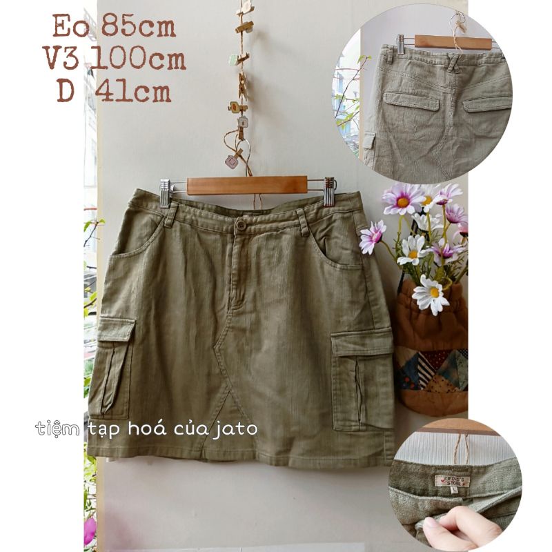 Chân váy túi hộp