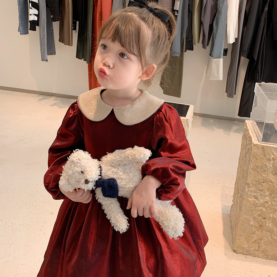 Đầm Công Chúa Tay Dài Thời Trang 2020 Xinh Xắn Dành Cho Bé Gái