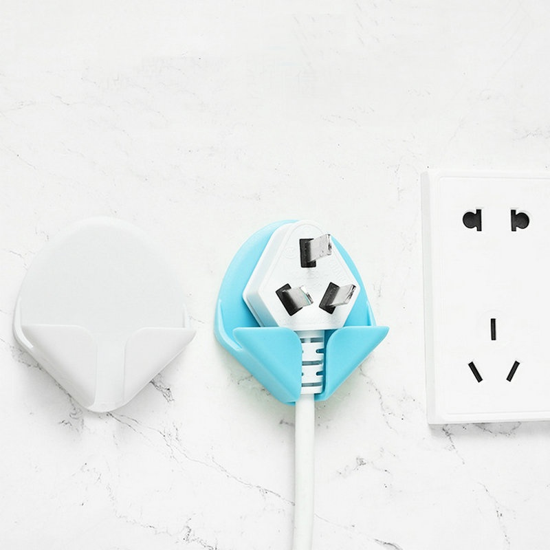 Set 2 Móc Treo Phích Cắm Dán Tường Đa Năng Không Cần Đinh Ốc Giá Đỡ