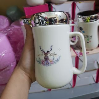 Ly sứ nắp gương giữ nhiệt