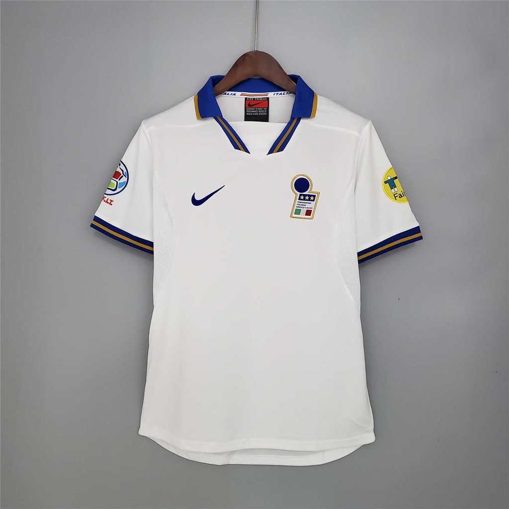 Áo Bóng Đá Đội Tuyển Ý 1996 Phong Cách Retro