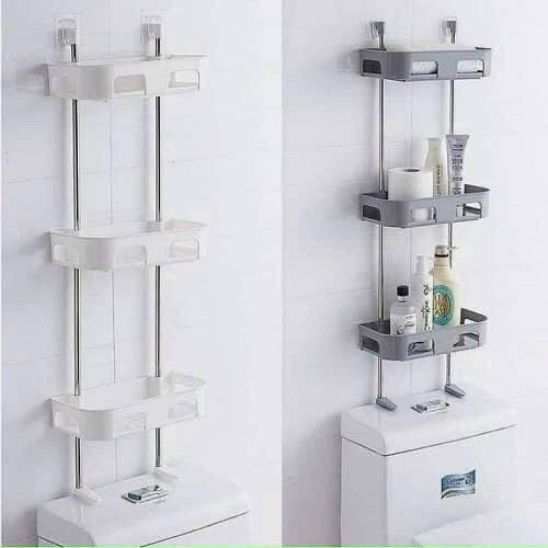 kệ toilet dán tường 3 tầng