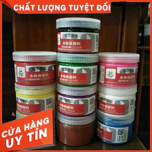 Màu vẽ tô tượng, màu goat  chọn màu