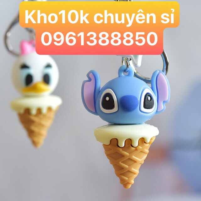 Sỉ 10 móc khoá ốc quế hoạt hình  69k