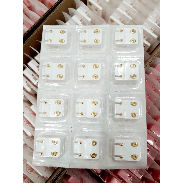 Vỉ 12 đôi bông bấm chính hãng mã R501y
