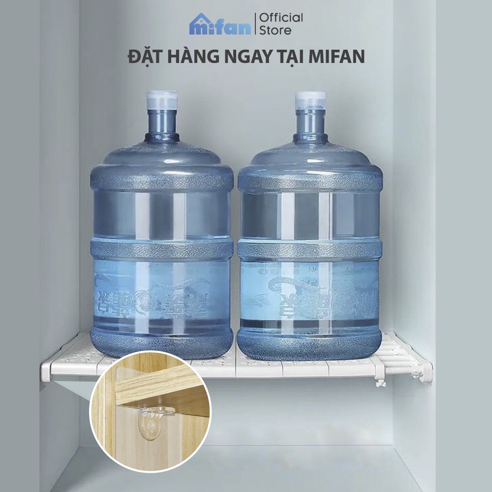 Miếng Dán Chốt Đỡ Kệ Cao Cấp MIFAN - Ke Góc Chữ L Đỡ Kệ Gỗ Treo Tường,  Đợt Tủ, Khung Tranh - Không Cần Khoan Đục | BigBuy360 - bigbuy360.vn