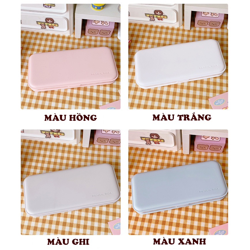 Hộp đựng bút học sinh Pencil Box bằng nhựa dễ dàng thiết kế sáng tạo họa tiết dễ thương LIZAMO HB86