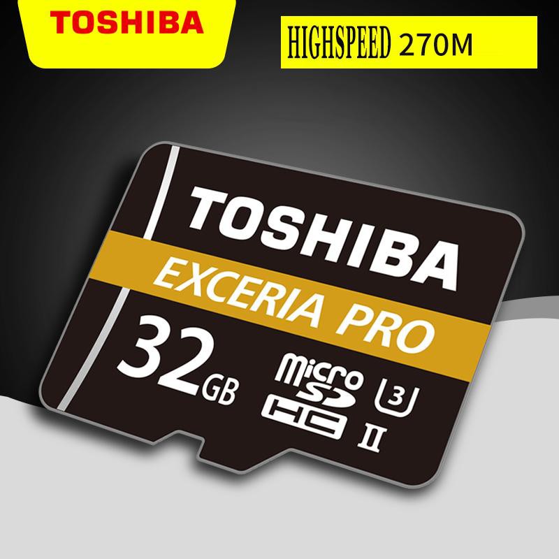 Thẻ nhớ MicroSDHC Toshiba Exceria Pro M501 32GB UHS-II U3 4K R270MB/s W150MB/s (Đen)