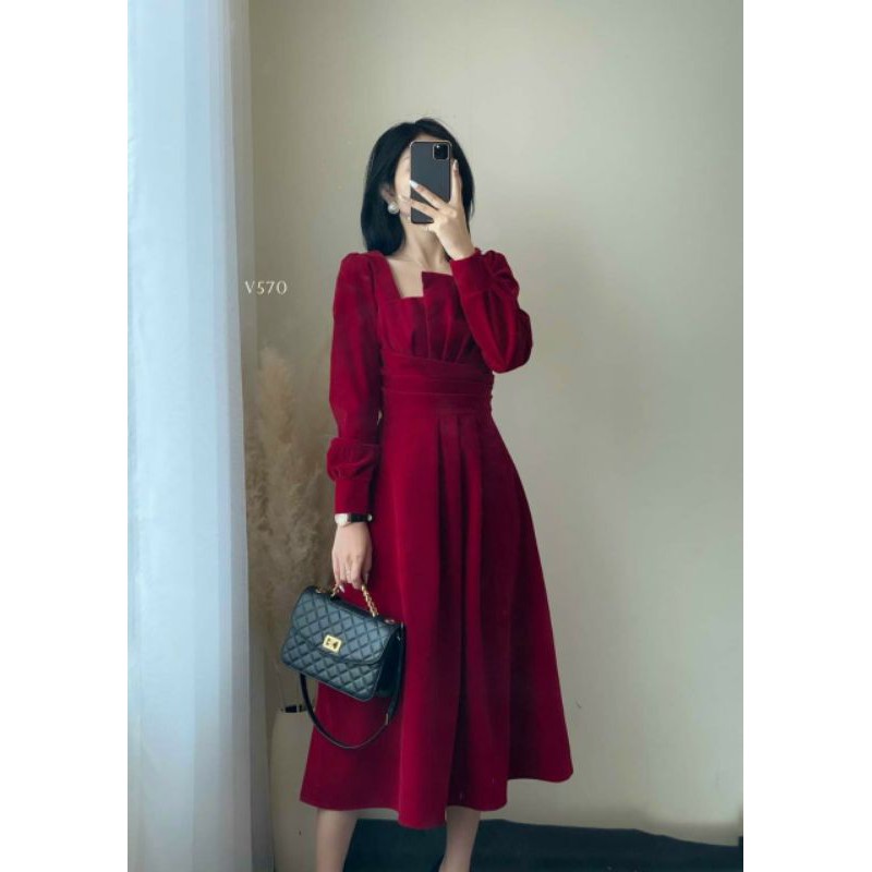 ĐẦM DỰ TIỆC TAY DÀI SIÊU XINH( KÈM ẢNH THẬT) | BigBuy360 - bigbuy360.vn