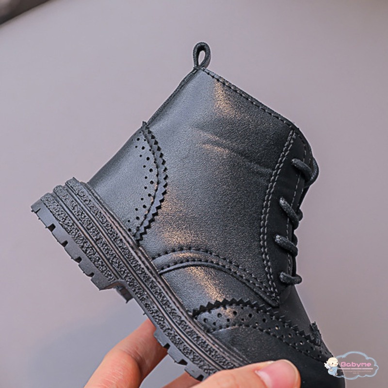 Giày Boot Martin Phong Cách Retro Mới Cho Bé Trai Bé Gái