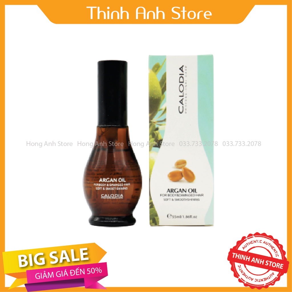 Tinh Dầu Calodia Argan Oil Bóng Tóc 55ml[Drop3]