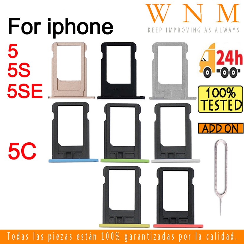 Khay Đựng Thẻ Nhớ / Sim Cho Iphone 5 5c 5s 5g Se 5se