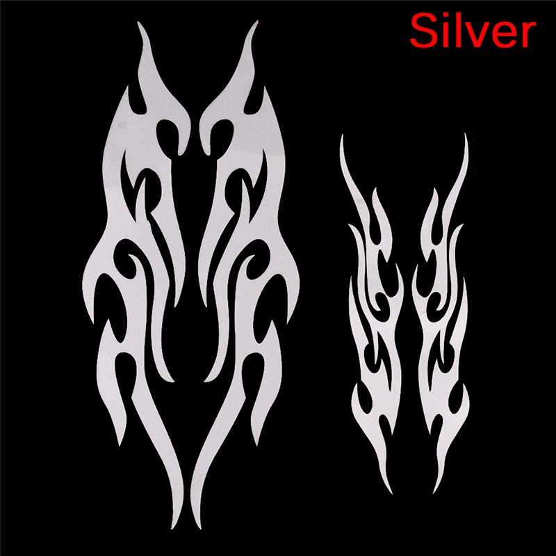 Miếng Dán Vinyl Hình Ngọn Lửa 3D Vui Nhộn Trang Trí Xe Hơi / Xe Tải / Laptop