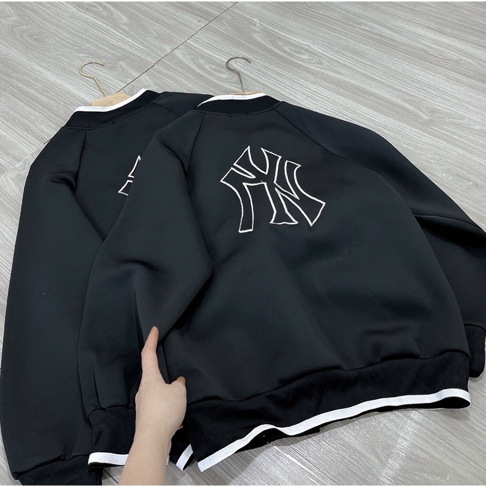 Áo khoác bomber unisex,  Áo bomber bóng chày NY thêu chất nỉ dày dặn, mặc đi học, đi chơi | BigBuy360 - bigbuy360.vn