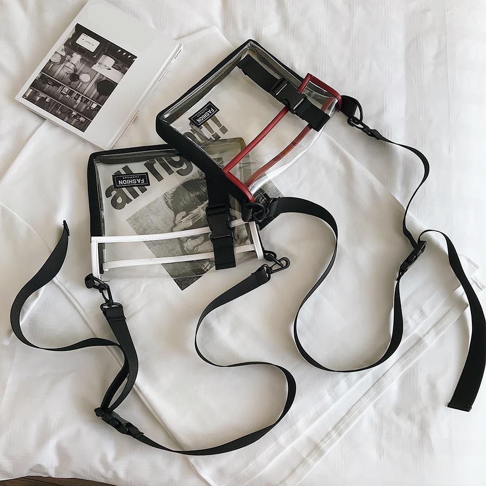 Túi đeo chéo nhựa PVC trong in hình diễn viên nổi tiếng