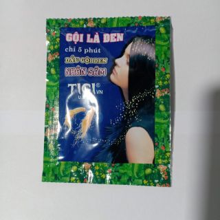 Bán Sỉ Cả Dây 10 gói gội là đen nhân sâm thảo dược 23ml