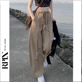 Quần kaki ống rộng cạp cao phong cách mới mùa hè cho nữ