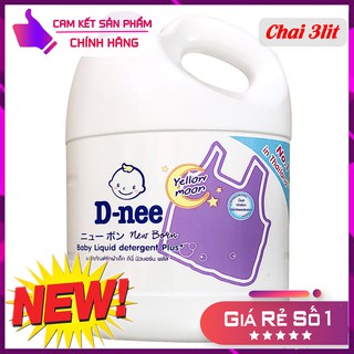 Nước giặt DNEE 💥HÀNG NHẬP KHẨU💥 nước giặt quần áo Thái Lan 3000ml   đủ 5 màu tím, xanh, Hồng, Trắng, Xanh lá